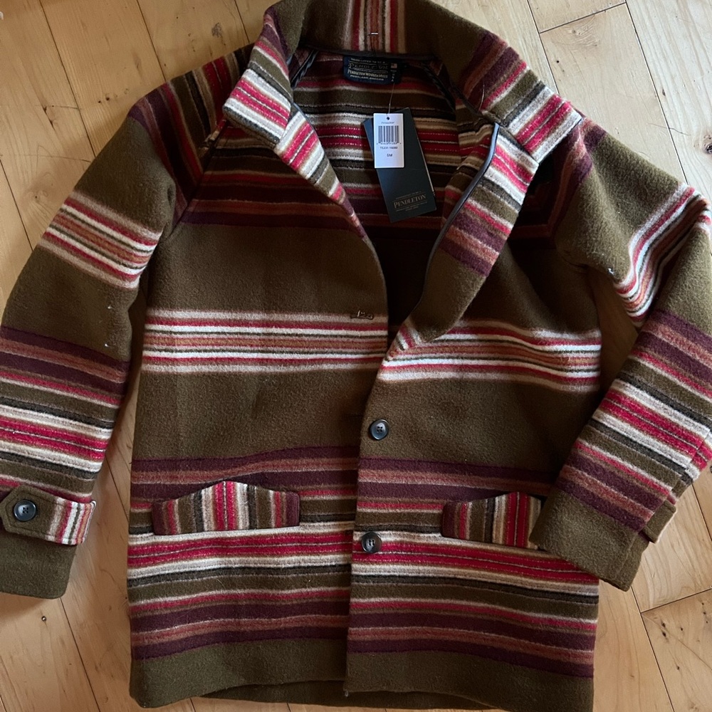Pendleton Multicolor Striped Wool Jacket - image 1